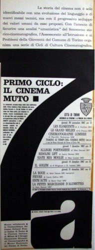 1967 città di Torino cinemamuto locandina 35x100