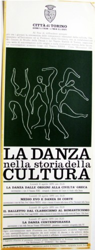 1970 città di Torino danza locandina 35x100