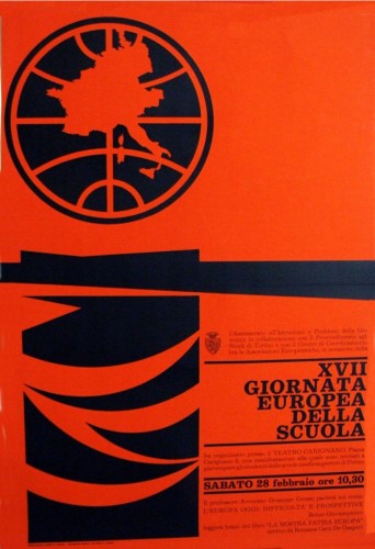 1970 città di Torino giornata europea manifesto 70x100