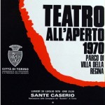  1970 città di Torino teatro all'aperto locandina 35x100 