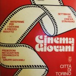  1972 città di Torino cinema giovani manifesto 70x100 