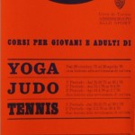  1976 città di Torino  locandina corsi sportivi 