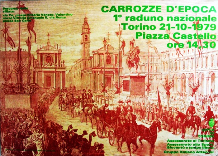 1979 città di Torino carrozze... poster 70x100