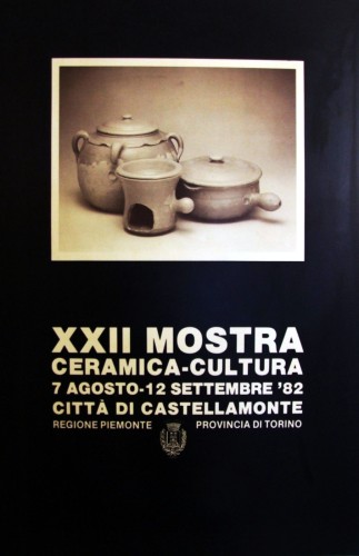 1982 città di Castellamonte mostra manifesto 70x100